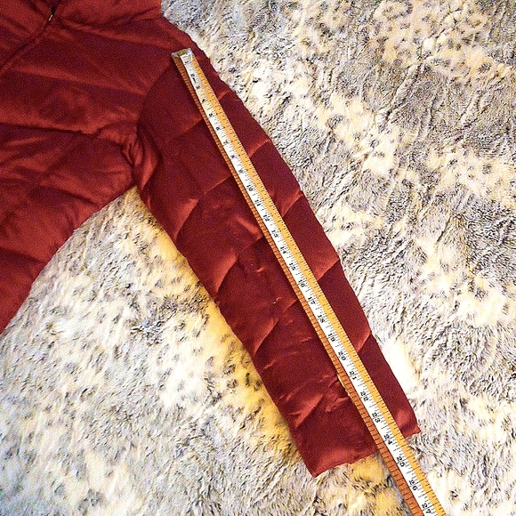 Eddie Bauer Brick Red Down Coat - Picture 6 of 9